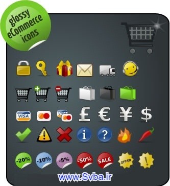 glossy-ecommerce-icons download ffree www.svba.ir